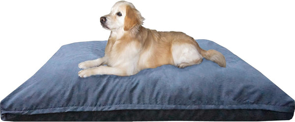 Dogbed4less 55"X37"X8" Our Thickest Pillow - Extreme Orthopedic Comfort Memory Foam Dog Pillow for Heaviest Dogs, Internal Waterproof Lining and External Machine Washable Durable Cover