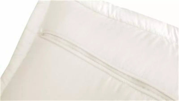 QUEEN size Micro Shredded Memory Foam Bed Pillow + Down alternative filled Cover - White and Cream