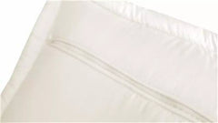 Pillow Case Replacement for QUEEN size Micro Shredded Memory Foam Bed Pillow - White and Cream