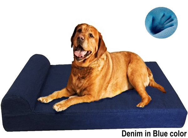 Pet Dog Bed Gel Infused High Density Memory Foam Pad (34x26x3 inches)