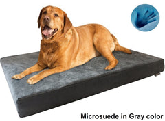 4 Solid Memory Foam Bed with Waterproof Cover (Available in 25 to 55 – Go  Pet Club