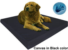 Dogbed4less Extra Large Orthopedic Waterproof Memory Foam Dog Bed with  Durable Denim Cover for Large Dogs and Extra Pet Bed Cover, 47X29X4 Fits  48X30