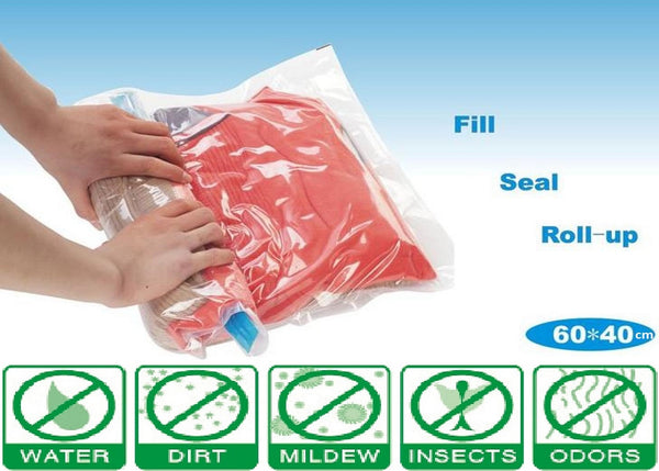 40 Pack Felji Food Vacuum Sealer Bags with Hand Pump, BPA Free