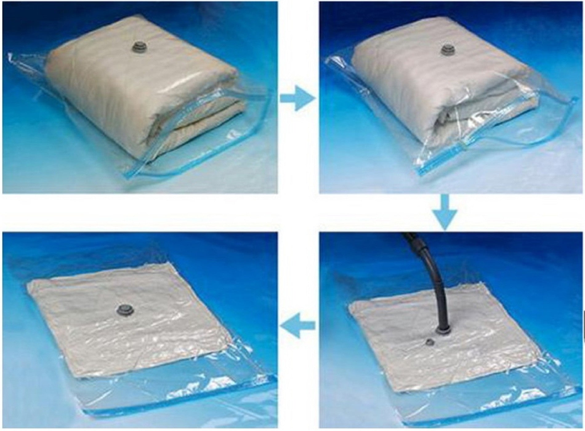 Large Foam Mattress Vacuum Storage Bags Seal Compressed Packing Bag Space  Saving